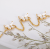 Filigranes Armband mit Glitzer Schmetterlingen I Gold