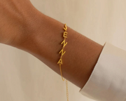 Bracelet prénom personnalisé bracelet lettre I