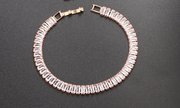 Bracelet rose I aspect diamant I bracelet avec cristaux de zircone