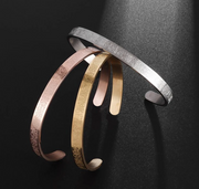 Ayatul Kursi bracelet I protection bracelet with engraving I bangles I 18K gold plating I for men and women