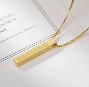 Ayatul Kursi Halskette I Schutzkette mit Gravur I 18K Vergoldung I Halskette I für Mann & Frau