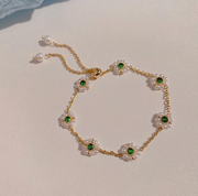 Bracelet de perles de fleurs