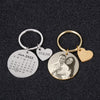Calendar keychain with engraving and photo
