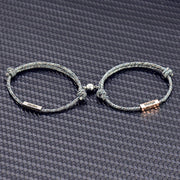 Bracelets partenaires magnétiques avec nom souhaité et date souhaitée I lot de 2 